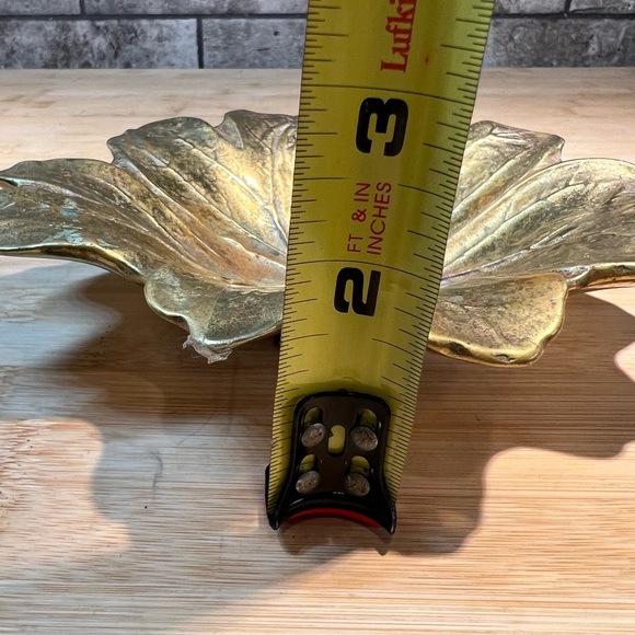 Vintage 1940s Hand-cast “May Apple Leaf Bowl” Virginia Metal Crafters Style #4-6 - Picture 6 of 7